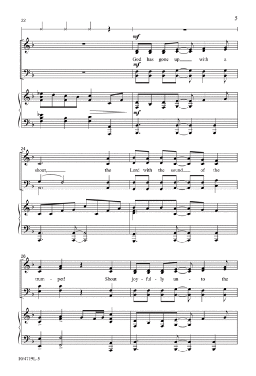 Clap Your Hands, All Ye People! 4-Part scores gallery preview page 5