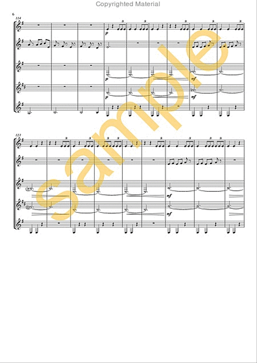 Pirates of the Caribbean Pirates of the Caribbean Clarinet Quartet scores gallery preview page 4