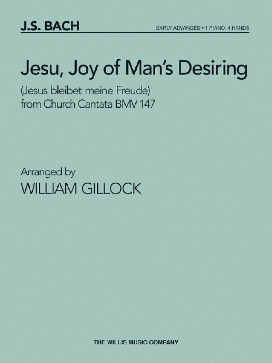 Jesu, Joy of Man's Desiring, BWV 147 1 Piano, 4-Hands scores gallery preview page 1