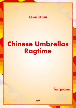 Chinese Umbrellas Ragtime for piano