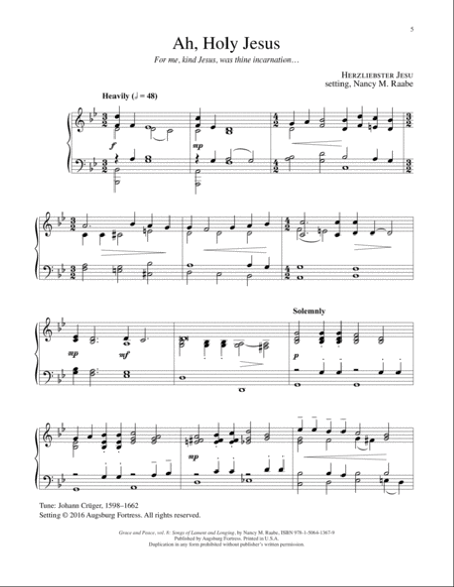 Grace and Peace Vol 8 Songs of lament and Longing Piano Solo scores gallery preview page 6