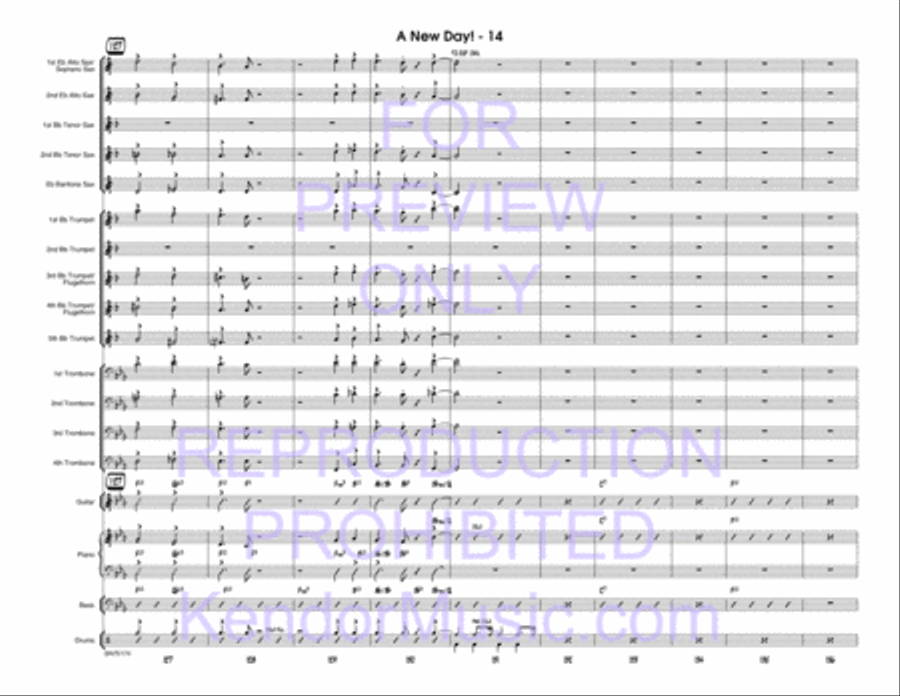 New Day!, A (Full Score) Jazz Ensemble scores gallery preview page 15
