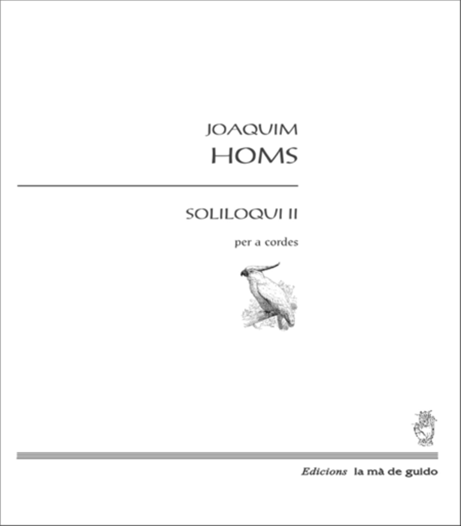 Soliloqui II per a cordes Score scores gallery preview page 1