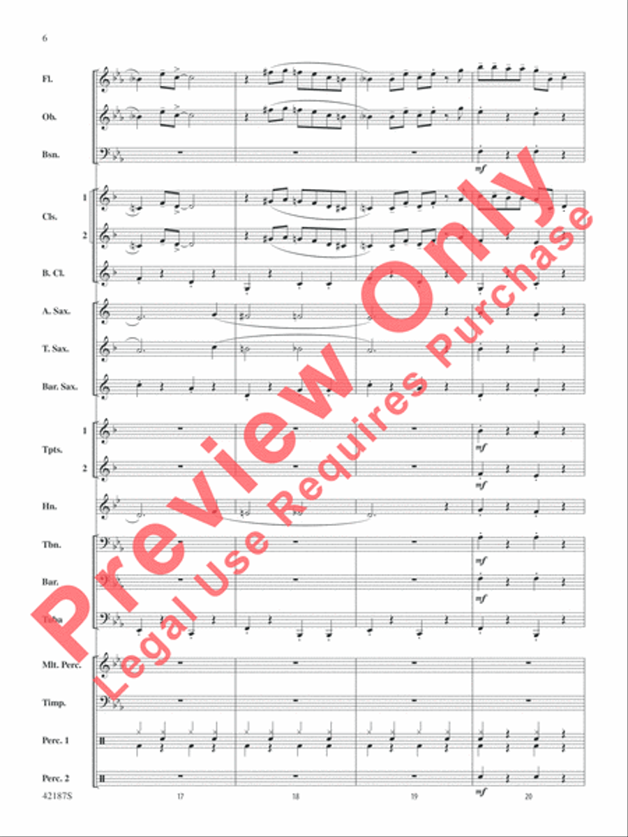 Santa Baby Concert Band scores gallery preview page 7