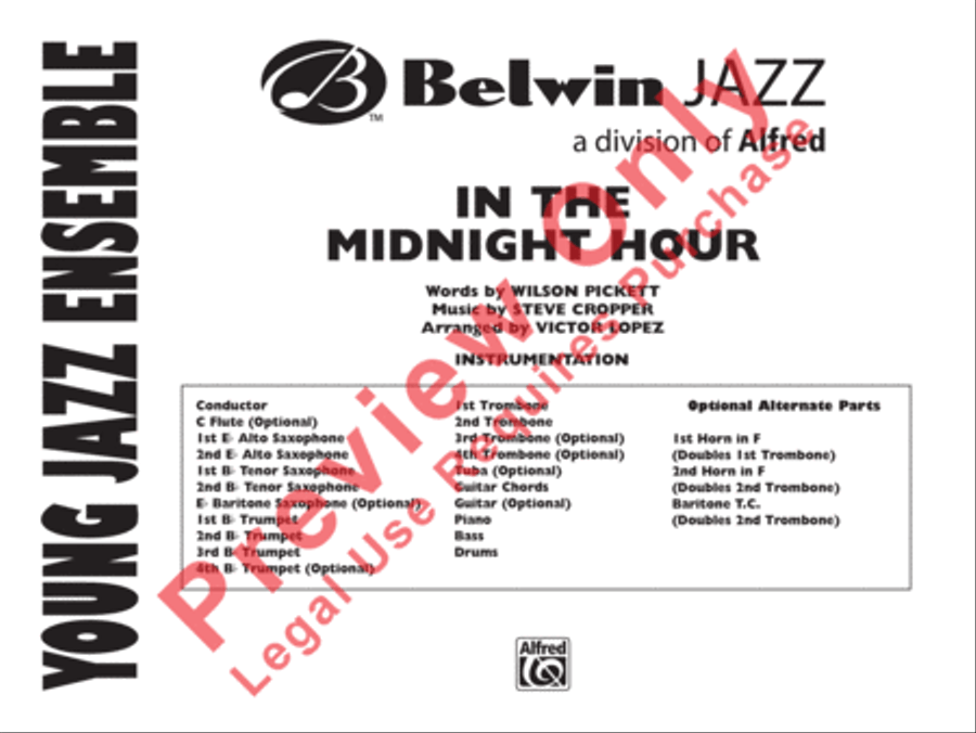 In the Midnight Hour Jazz Ensemble scores gallery preview page 2