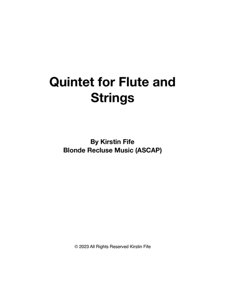 Quintet for Flute and Strings image number null
