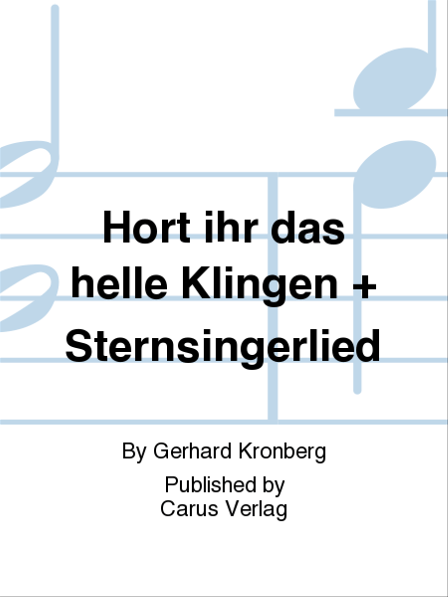 Hort ihr das helle Klingen + Sternsingerlied Voice scores gallery preview page 1