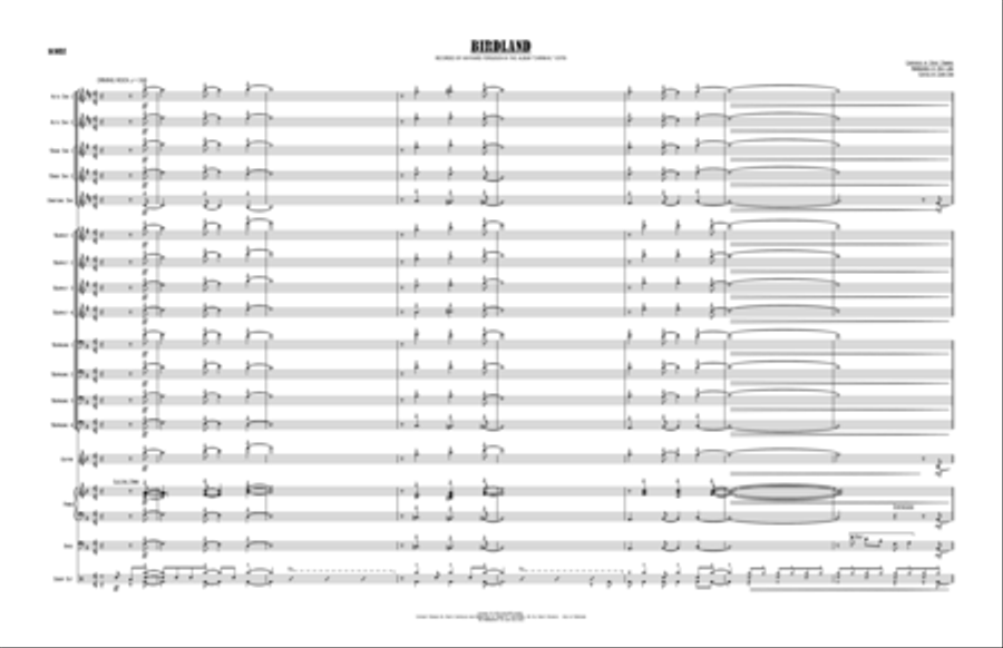 Birdland Birdland Jazz Ensemble scores gallery preview page 2
