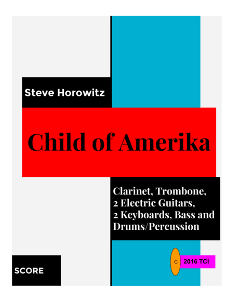 Child of Amerika-for Clarinet and 7 Players Small Ensemble scores gallery preview page 1