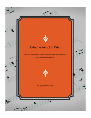 Book cover for Up in the Pumpkin Patch - Halloween song