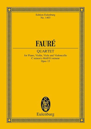 Book cover for Piano Quartet No. 1, Op. 15