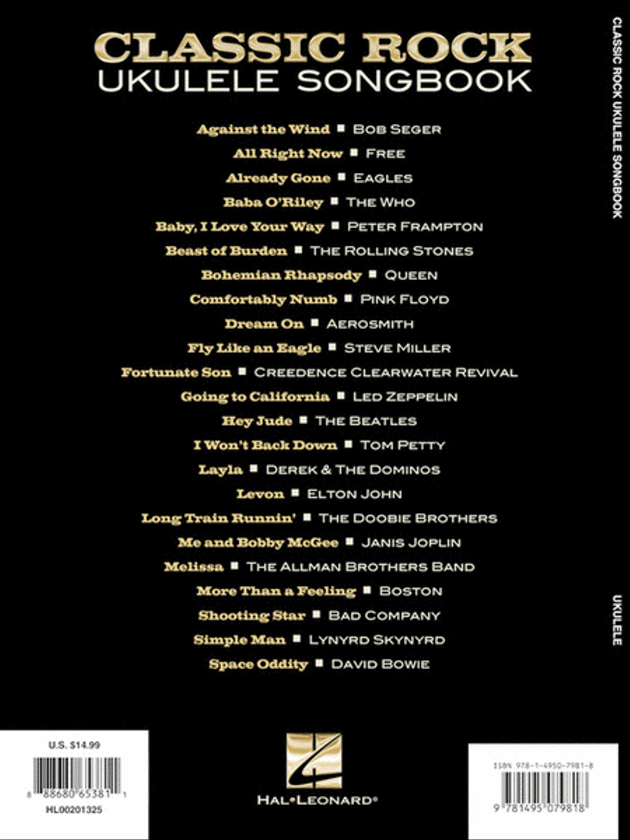 Classic Rock Ukulele Songbook Ukulele scores gallery preview page 6