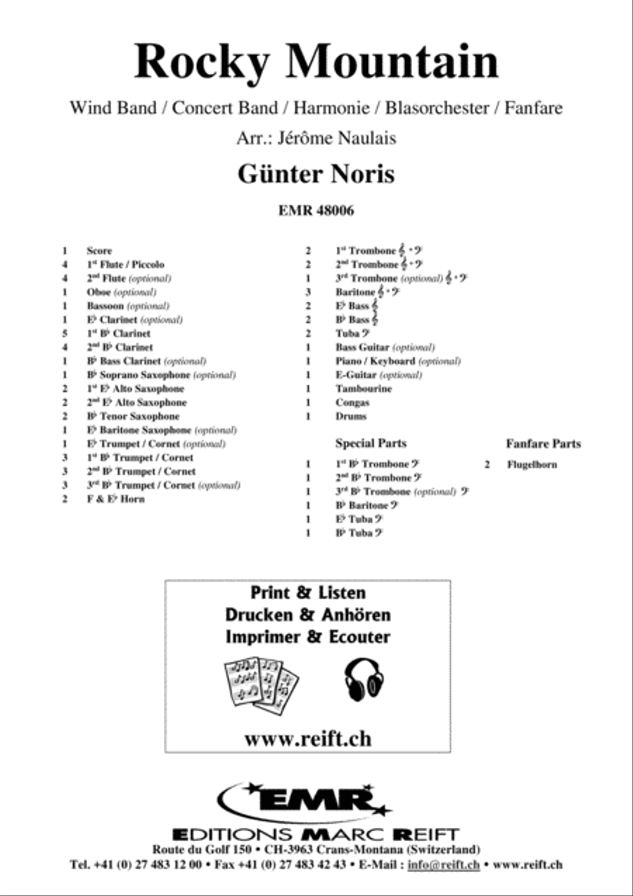 Rocky Mountain Concert Band scores gallery preview page 2