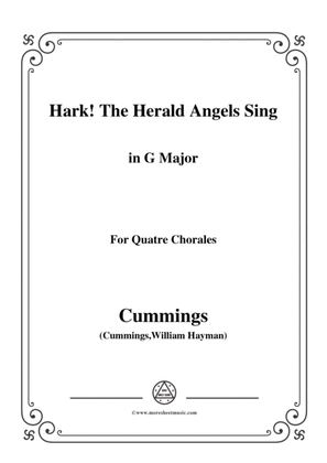 Book cover for Cummings-Hark! The Herald Angels Sing,in G Major,for Quatre Chorales