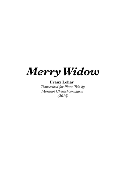 Merry Widow (Full Operetta) for Piano Trio