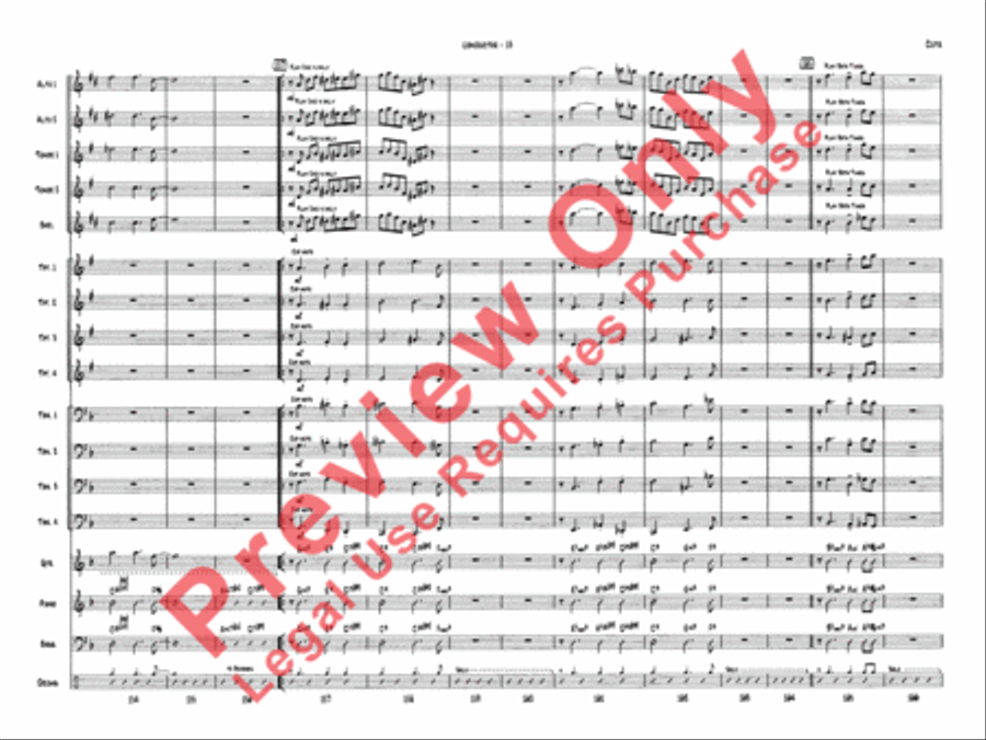 Cute Jazz Ensemble scores gallery preview page 15