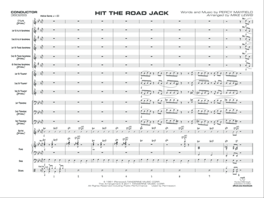 Hit the Road Jack Jazz Ensemble scores gallery preview page 3