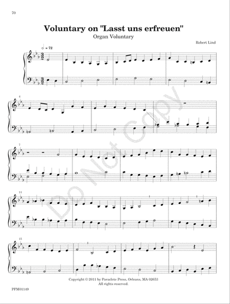 Organ Works for the Church Year Organ scores gallery preview page 76