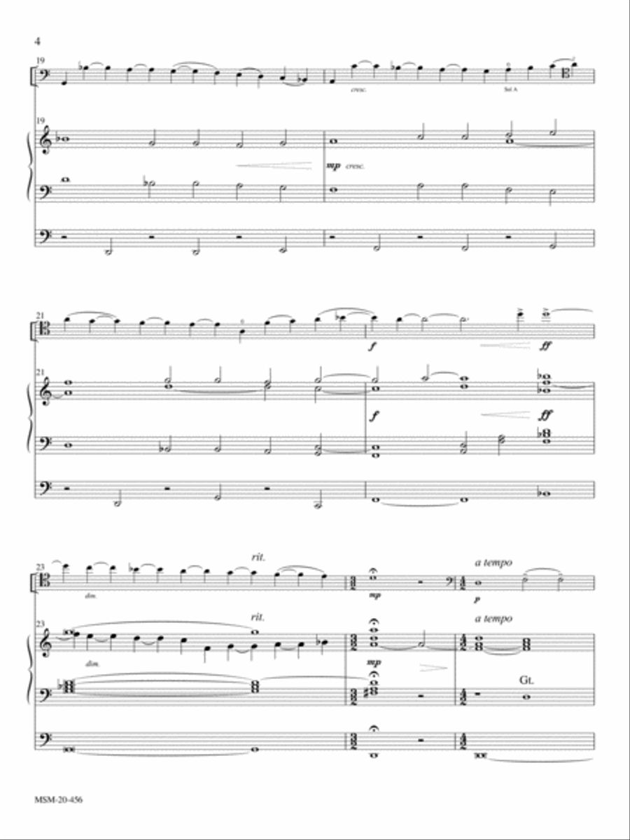 Meditation on a Melody by Martin Luther Cello scores gallery preview page 3