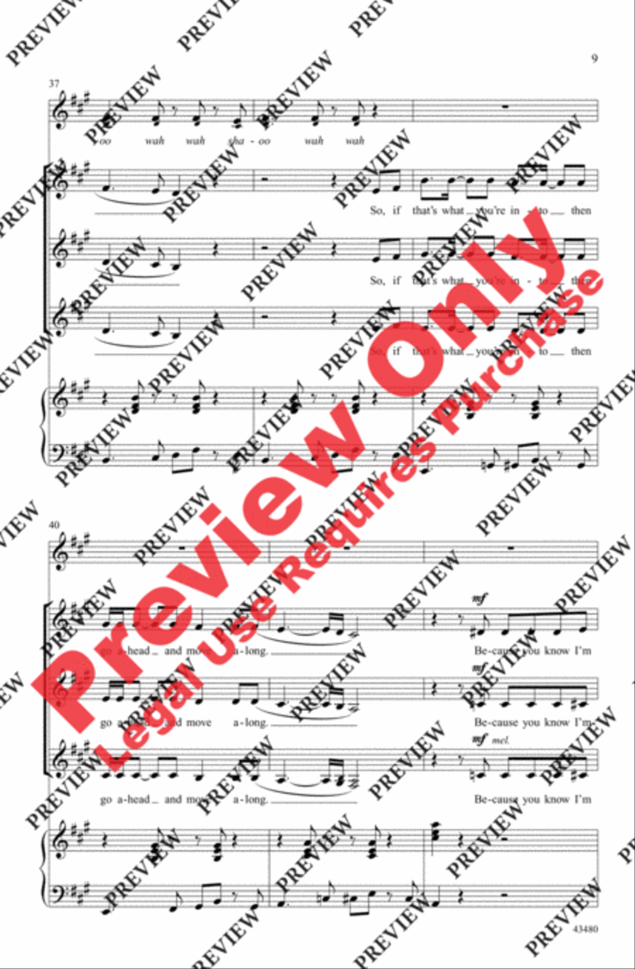 All About That Bass - SoundTrax CD (CD only) Choir scores gallery preview page 9