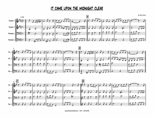 Book cover for It Came Upon A Midnight Clear - BRASS QUARTET