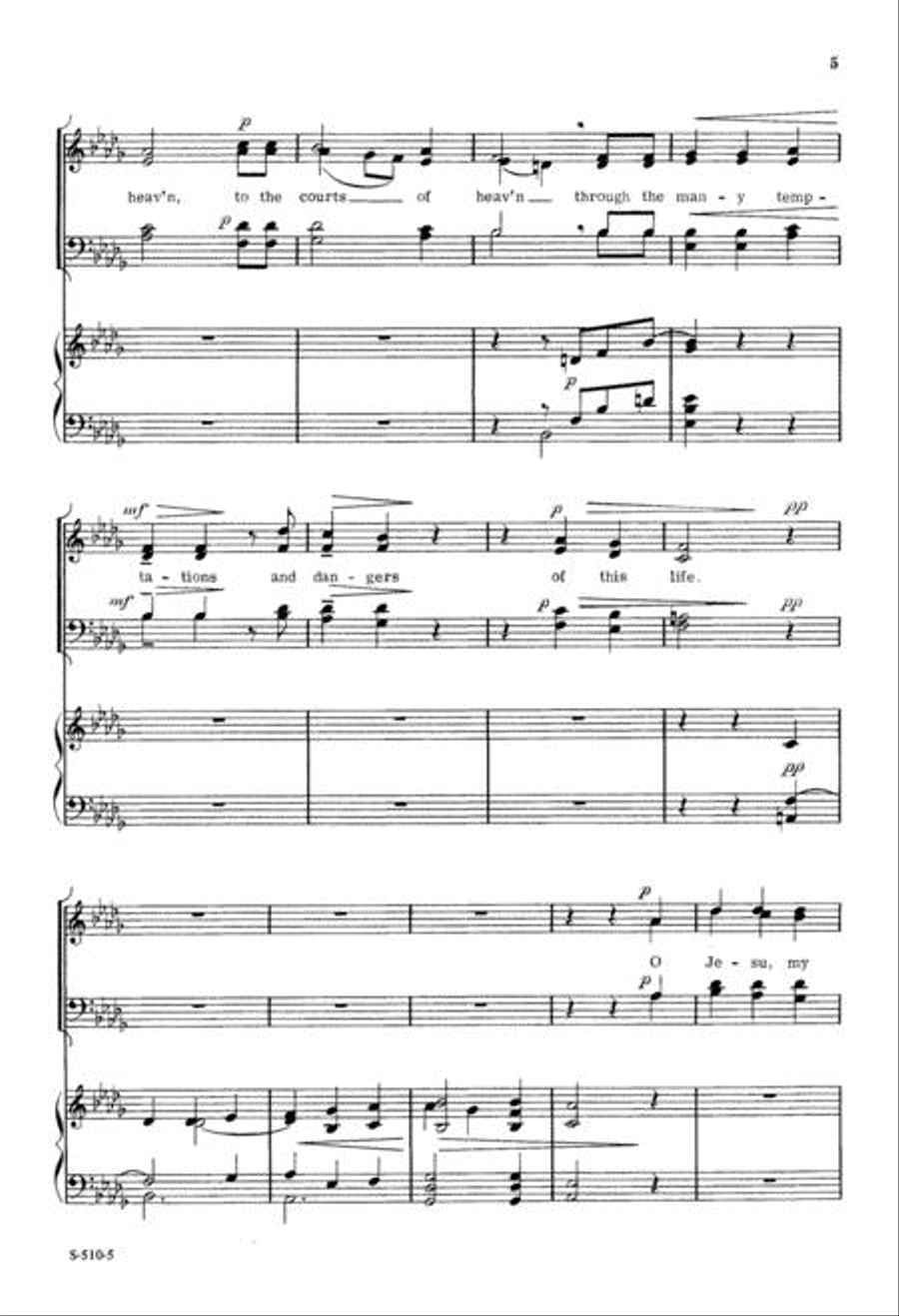 Write Your Blessed Name, O Lord 4-Part scores gallery preview page 5