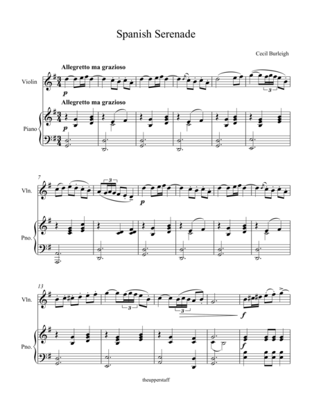 Spanish Serenade Op. 6 #5 image number null