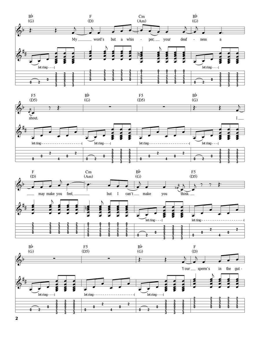 Thick As A Brick Thick As A Brick Acoustic Guitar scores gallery preview page 2