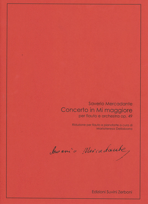 Book cover for Concerto in Mi maggiore Op. 49
