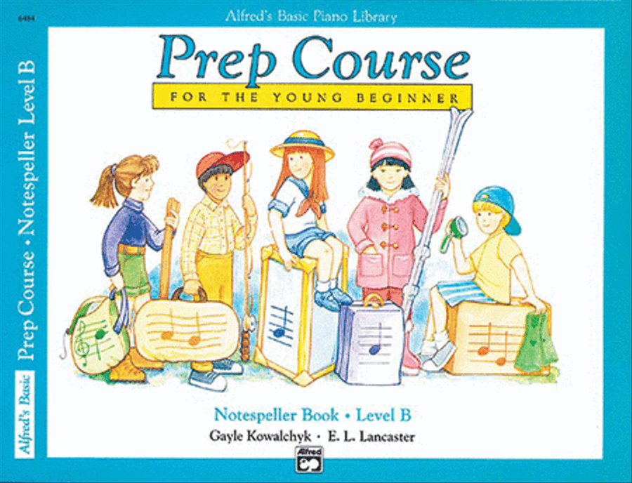 Book cover for Alfred's Basic Piano Prep Course Notespeller, Book B