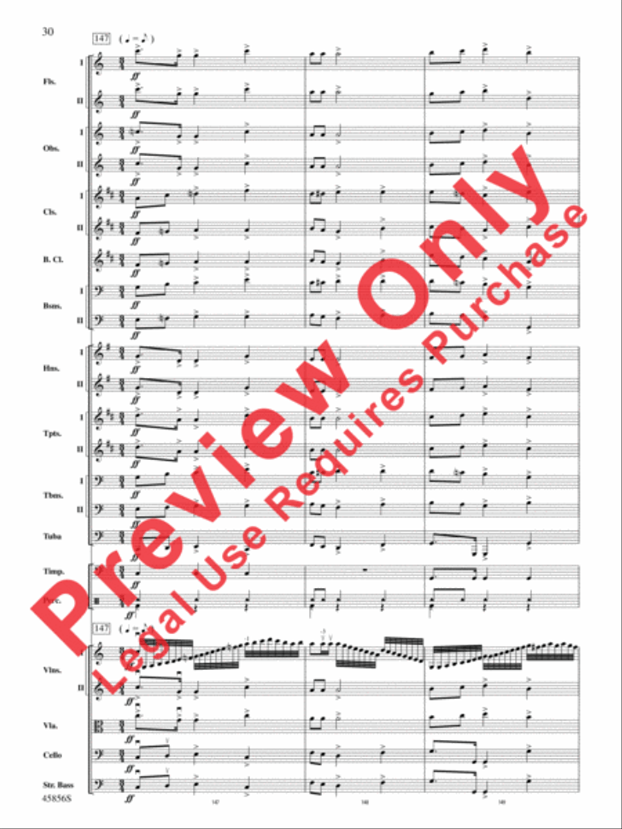 Academic Festival Overture, Op. 80 Full Orchestra scores gallery preview page 30