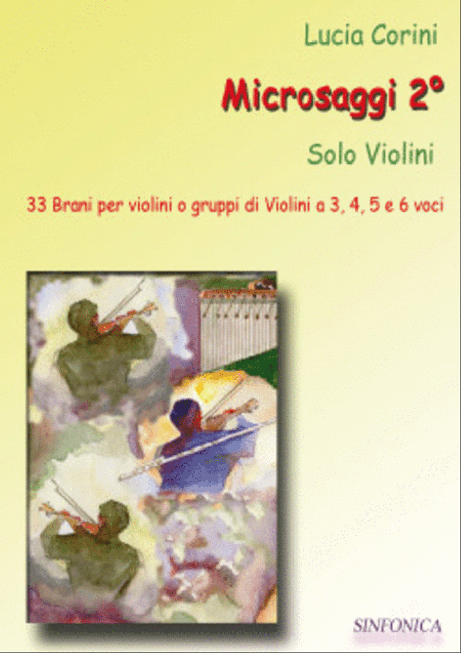 Microsaggi 2 -Solo violini Violin Solo scores gallery preview page 1
