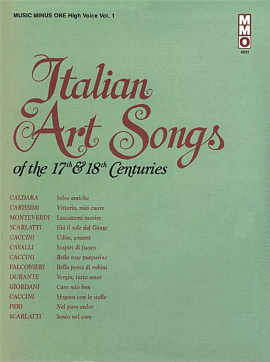 Italian Art Songs of the 17th & 18th Centuries Voice Solo scores gallery preview page 1