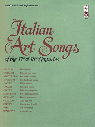 Book cover for Italian Art Songs of the 17th & 18th Centuries