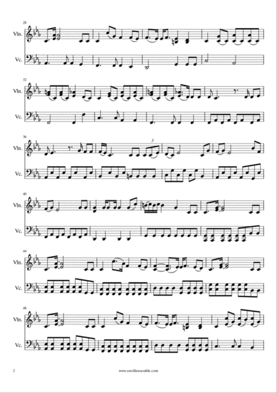 Skyfall Skyfall String Duet scores gallery preview page 2