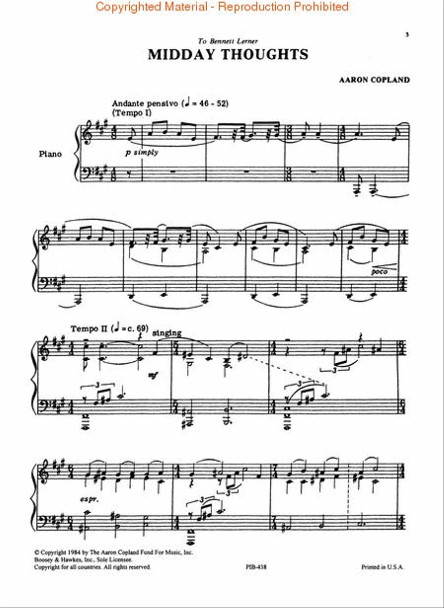 Two Piano Pieces Piano Solo scores gallery preview page 2