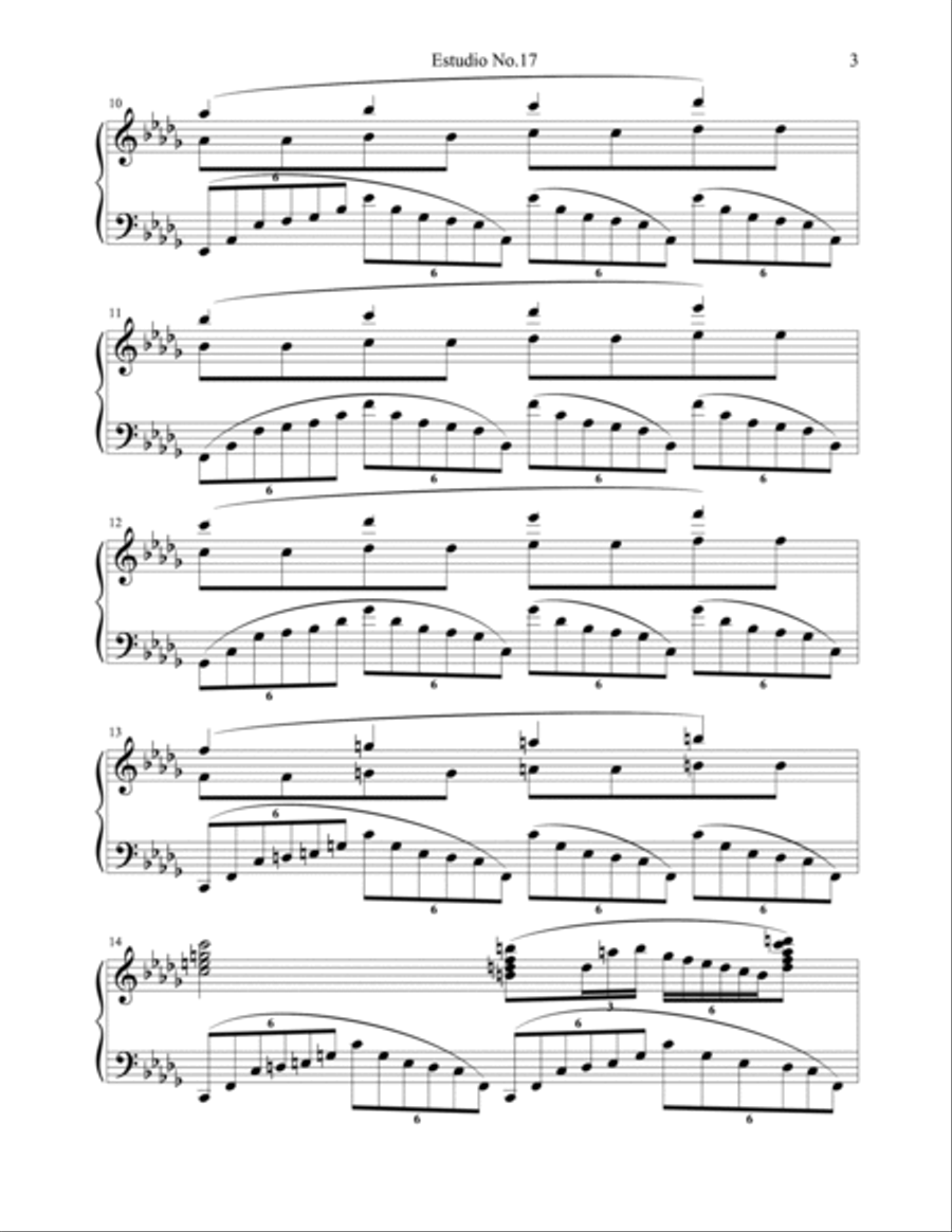 Etude No.17 Piano Method scores gallery preview page 3