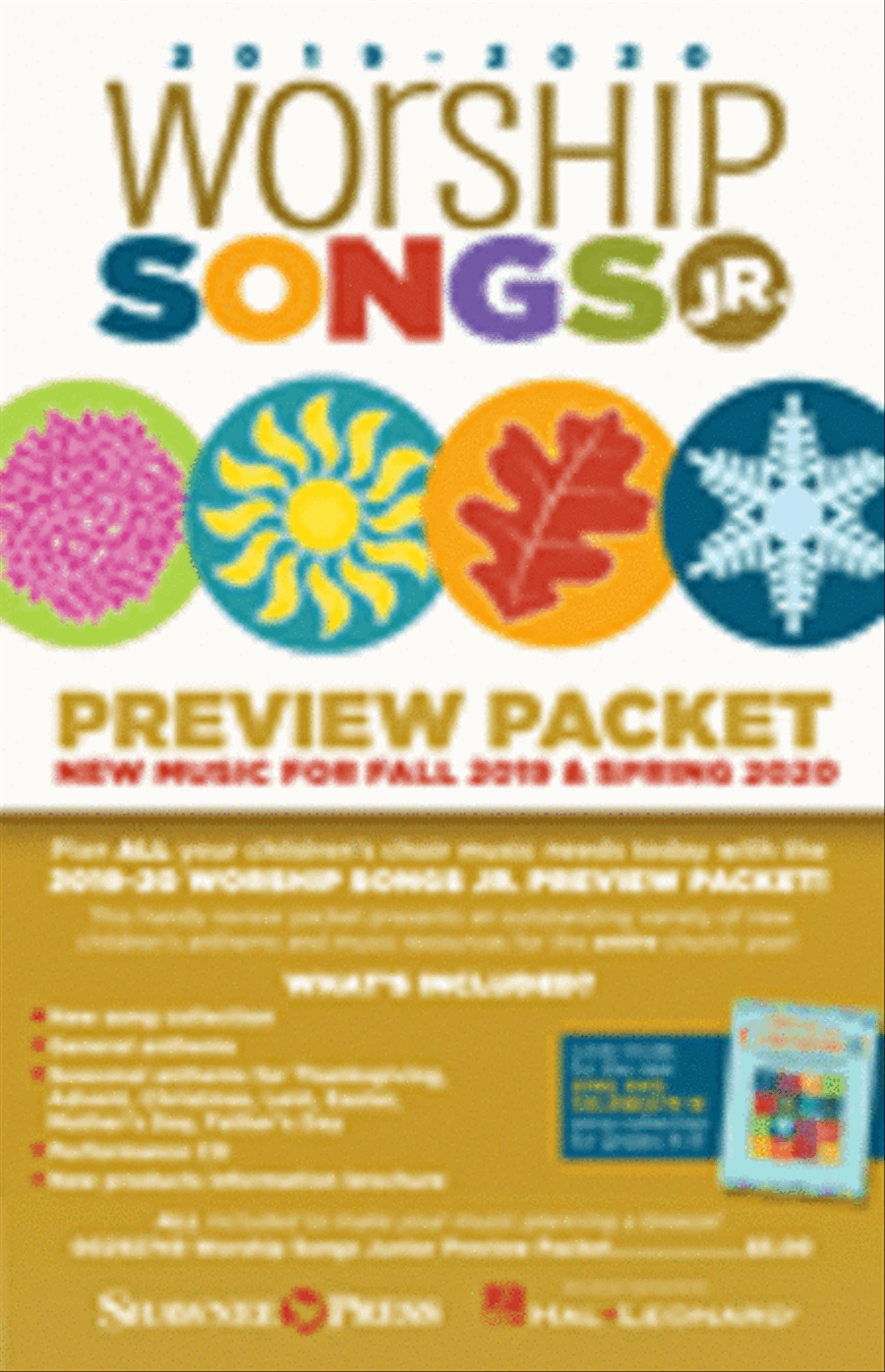 2019-2020 Worship Songs Junior Preview Packet Choir scores gallery preview page 1