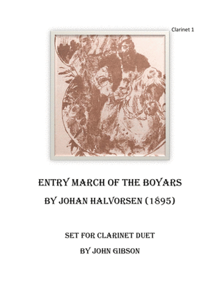 Book cover for March of the Boyars - Clarinet Duet