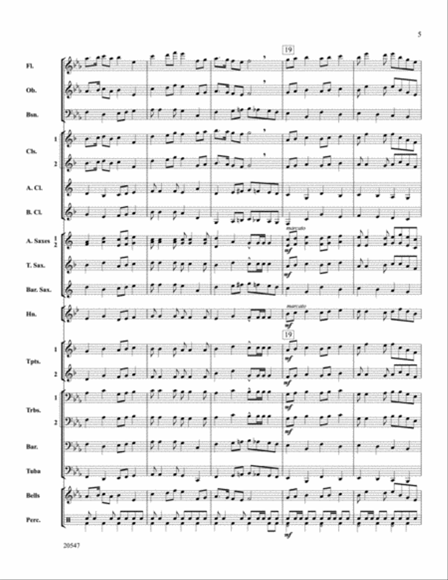 Unity March Concert Band scores gallery preview page 5