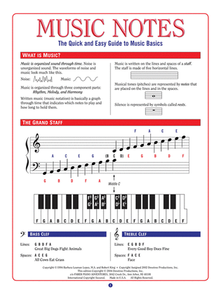 Book cover for Music Notes