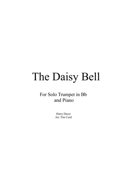 The Daisy Bell for Solo Trumpet in Bb and Piano image number null