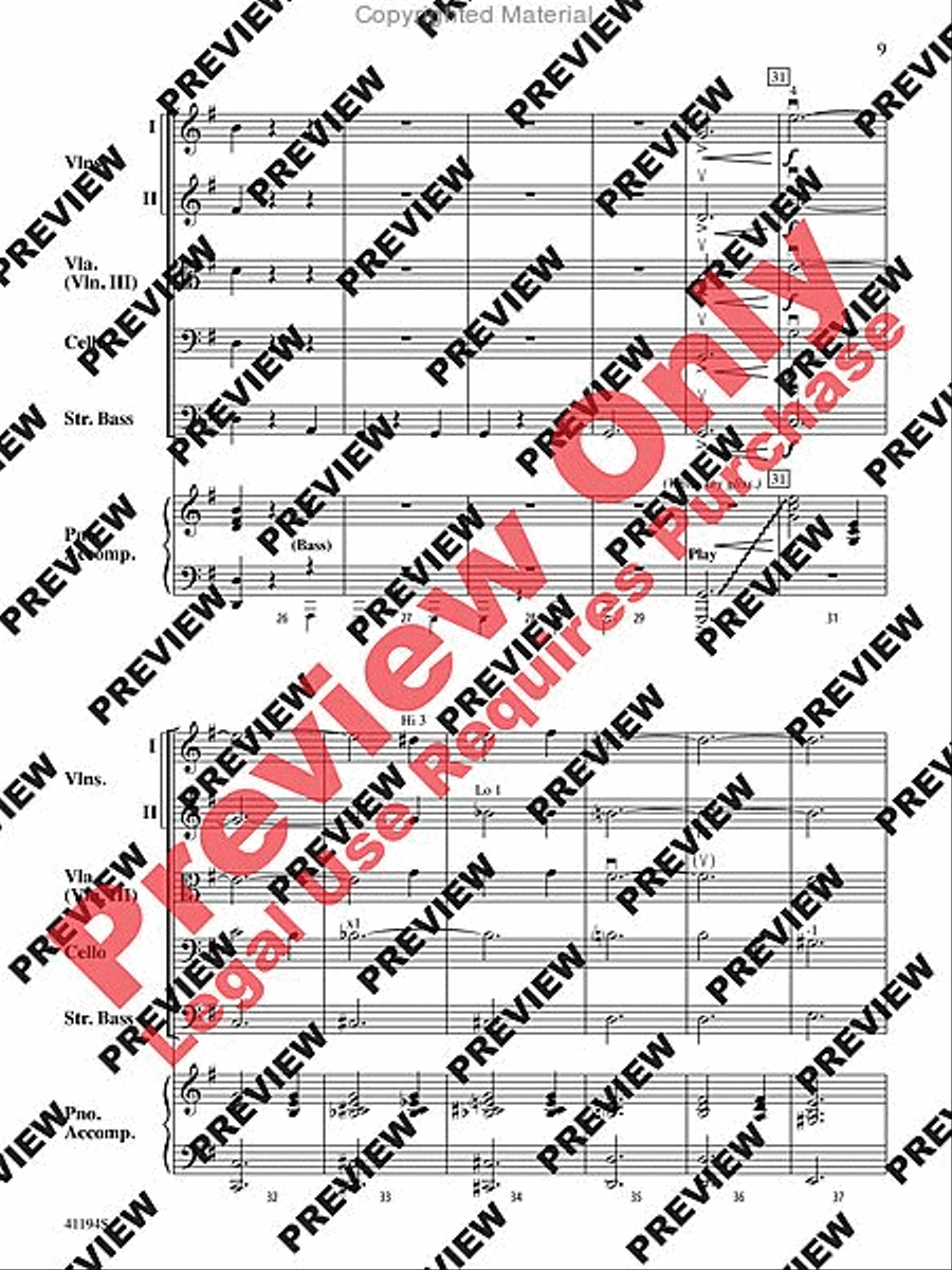 The Wizard of Oz, Suite from String Orchestra scores gallery preview page 10