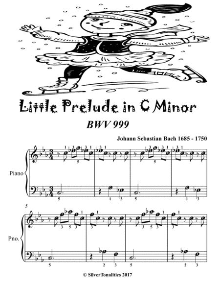 Little Prelude In C Minor Bwv 999 Easiest Piano Sheet Music 2nd Edition
