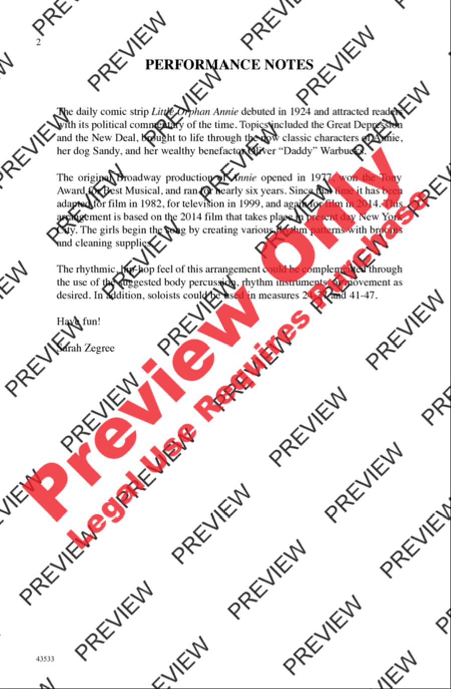 It's the Hard-Knock Life It's the Hard-Knock Life 2-Part scores gallery preview page 2