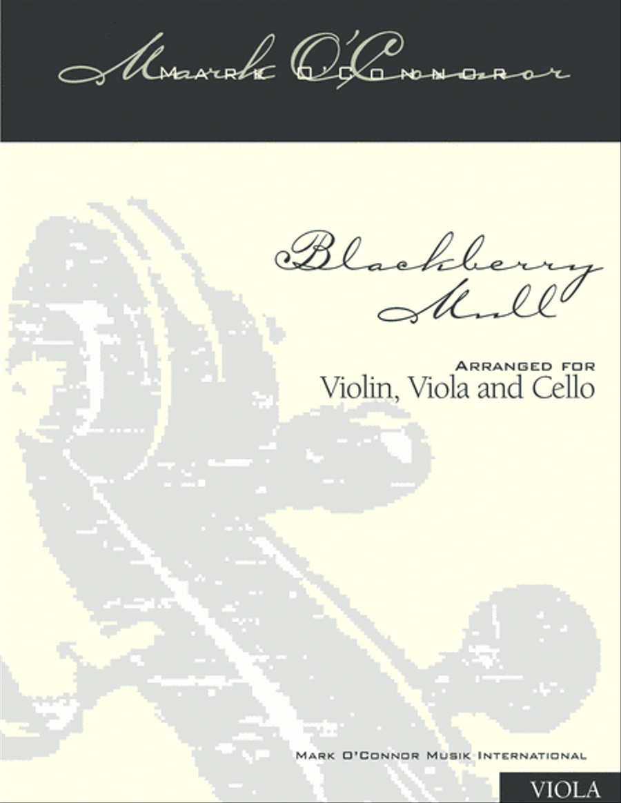 Book cover for Blackberry Mull (viola part - vln, vla, cel)