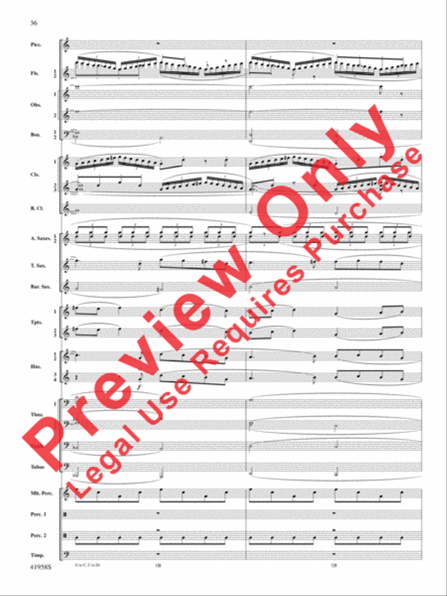 God's Country Concert Band scores gallery preview page 56