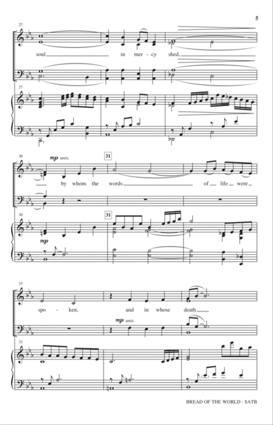 Bread Of The World Bread Of The World 4-Part scores gallery preview page 4