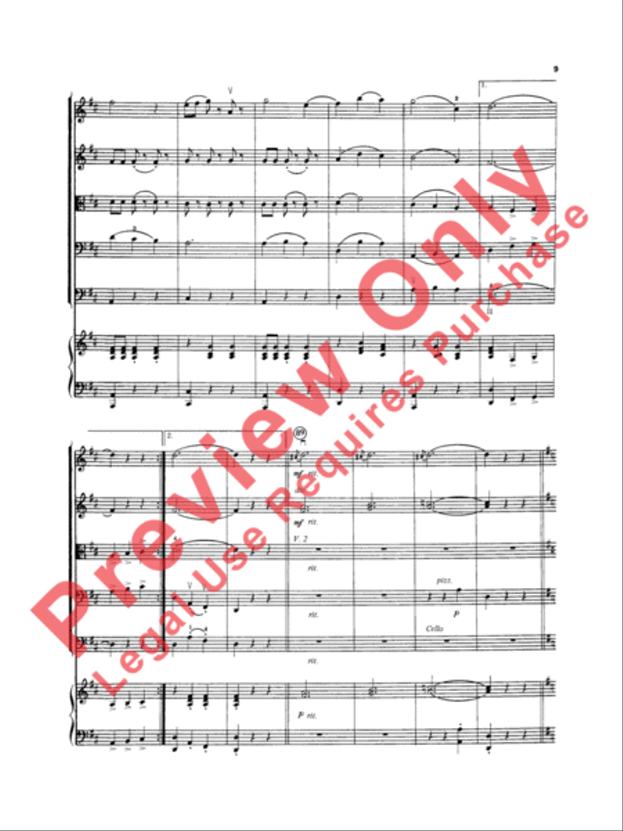 Fledermaus Waltzes String Orchestra scores gallery preview page 10