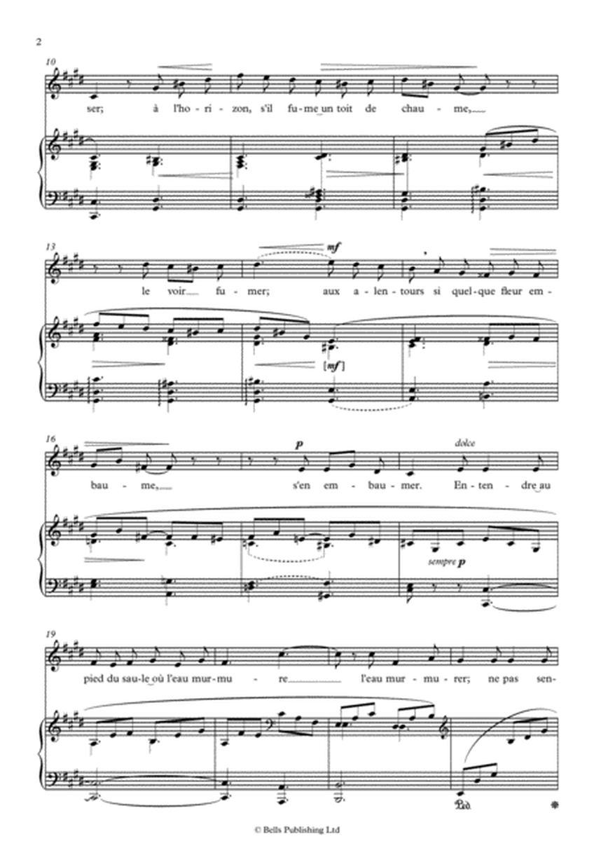 Au bord de l'eau, Op. 8 No. 1 (Original key. C-sharp minor)